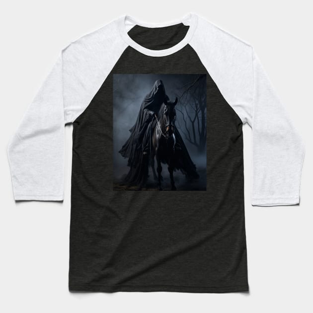 Dark Horseman Baseball T-Shirt by Shibuz4.art